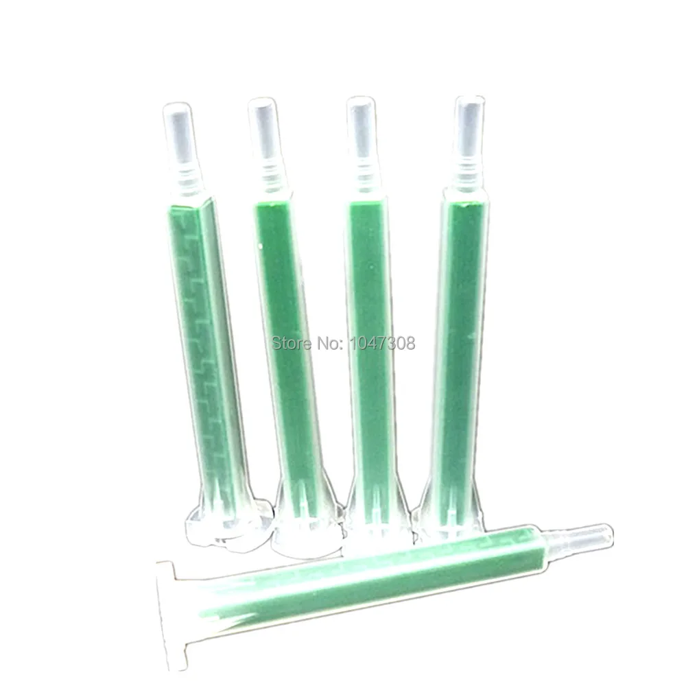 Набор из 5 AB клеевого каучука статические насадки для смешивания рта трубчатые