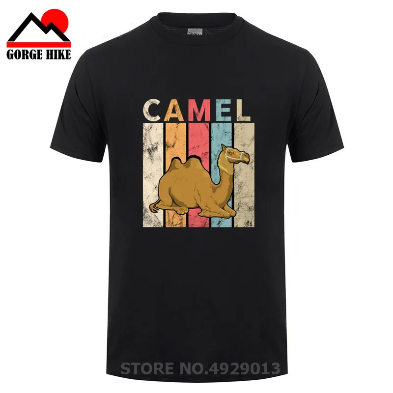 Футболка Desert Animal Мужская Camel с принтом фараона коротким рукавом мультфильм для