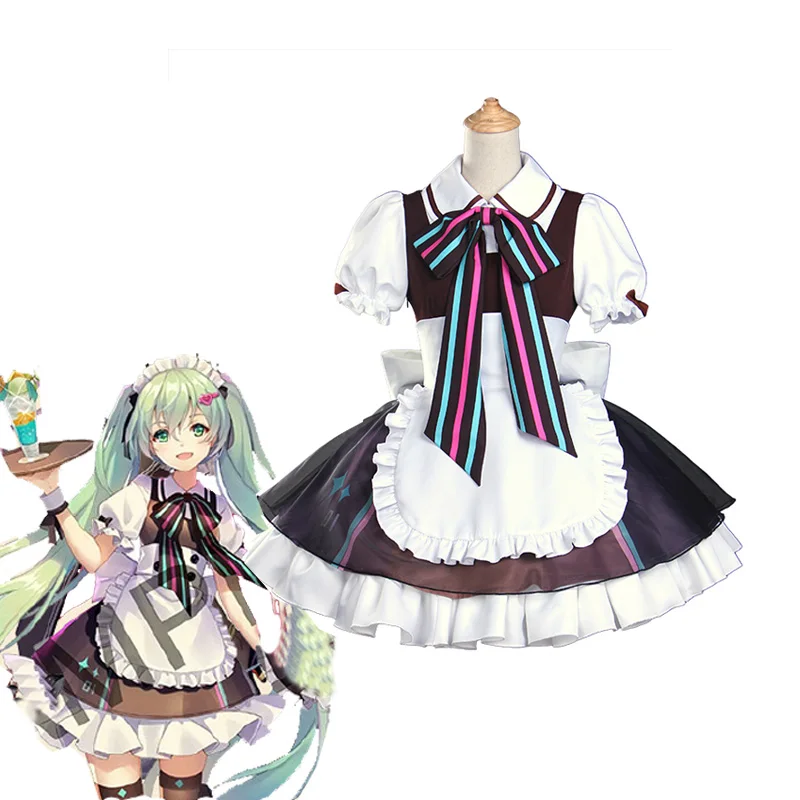 2018 Новое поступление Семья вокалоидов Мику Косплей Костюм Хэллоуин Карнавал