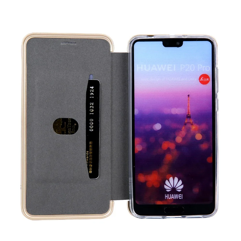 Чехол для Huawei P 20 Pro с откидной крышкой кредитных карт книжка магнитной застежкой