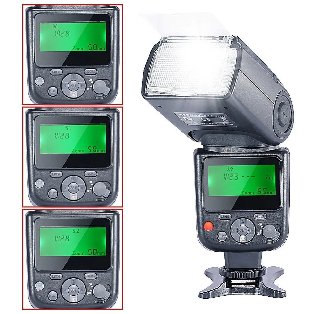 Комплект вспышки Neewer NW670 E TTL для Canon DSLR :( 1) вспышка с ЖК экраном +(1) Беспроводной