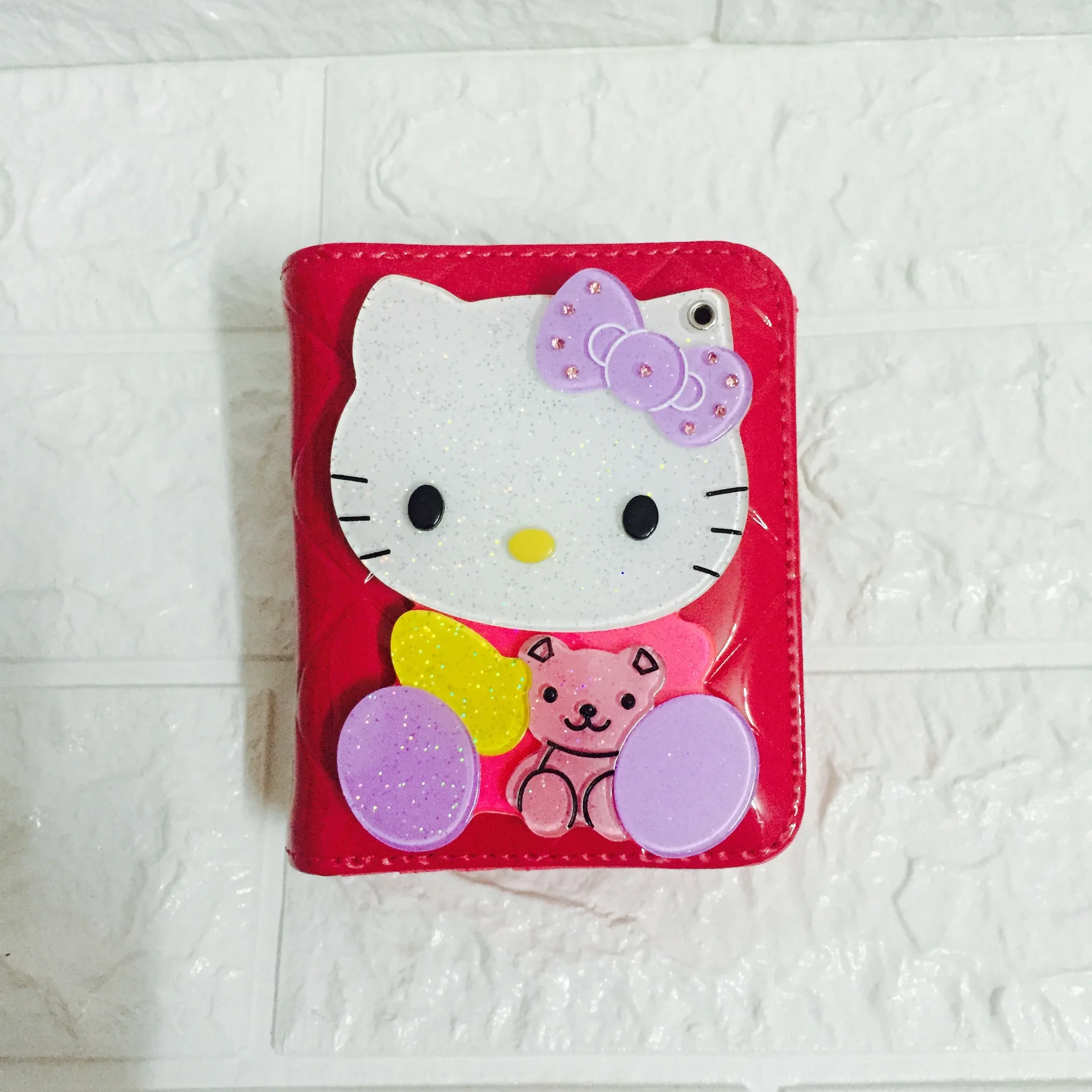 Magic Mirror Pocket Маленький милый женский кожаный бумажник с аниме Hello кошелек