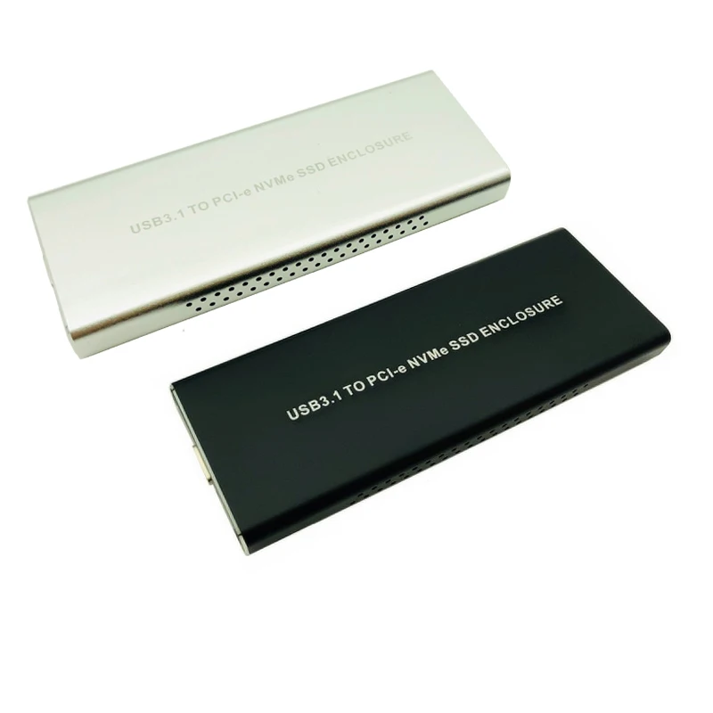 PCIE M.2 NVME SSD Enclosure M Key Type C USB3.1 2240/2280 Case Full Aluminum 10Gbps External Box for Solid Disk Drive | Компьютеры и