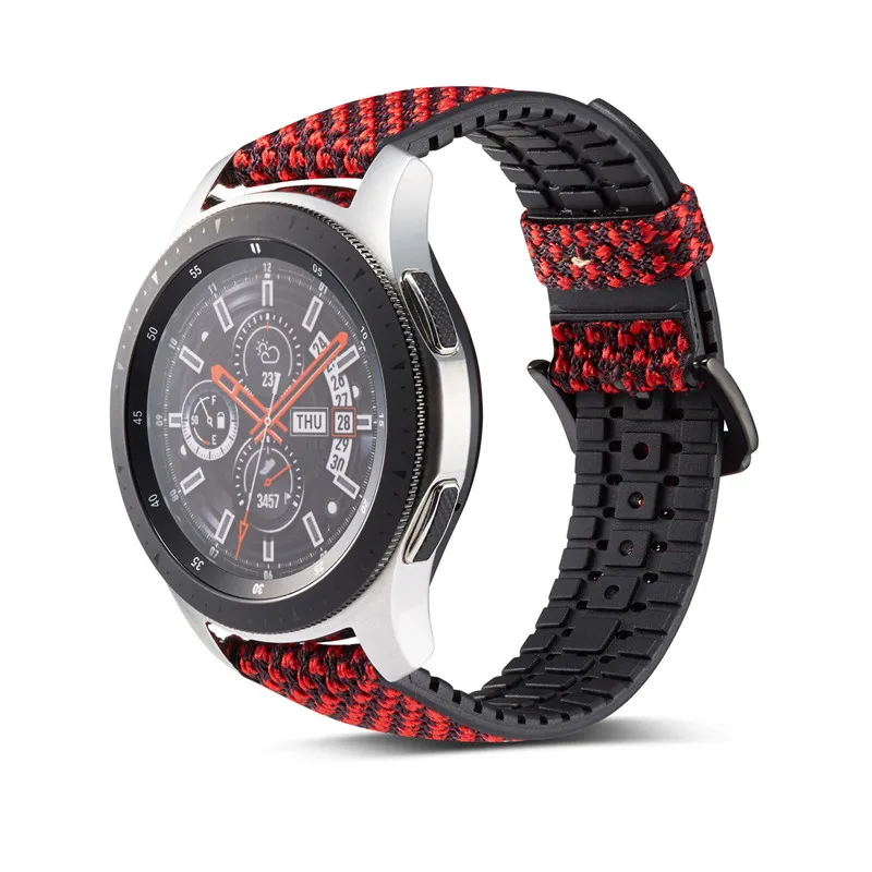 Силиконовый ремешок для Samsung Gear s3 s2 Sport Frontier браслет Galaxy watch 46/42 мм Huami Amazfit bip часов