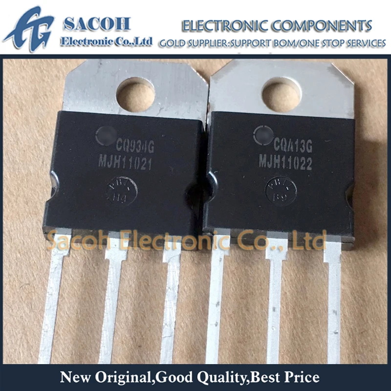 Новые оригинальные 5 пар (10 шт.)/Лот MJH11021G MJH11021 + MJH11022G MJH11022 TO-218 DARLINGTON дополнительные кремниевые Силовые транзисторы