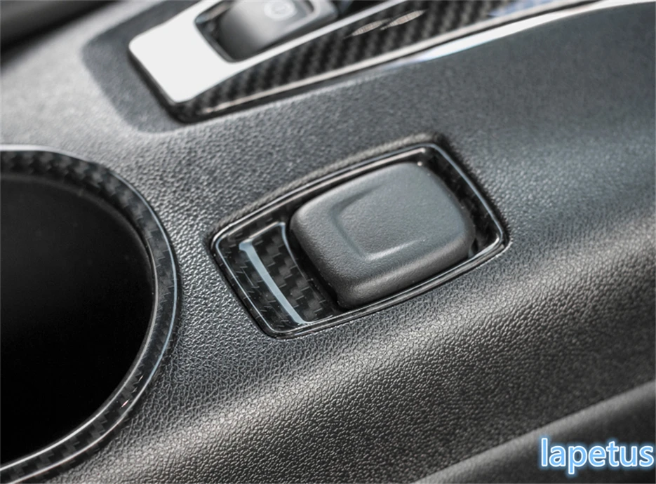 

Lapetus Cigarette Lighter Decoration Frame Cover Trim Fit For Chevrolet Camaro 2016 2017 2018 2019 2020 ABS Carbon Fiber Look
