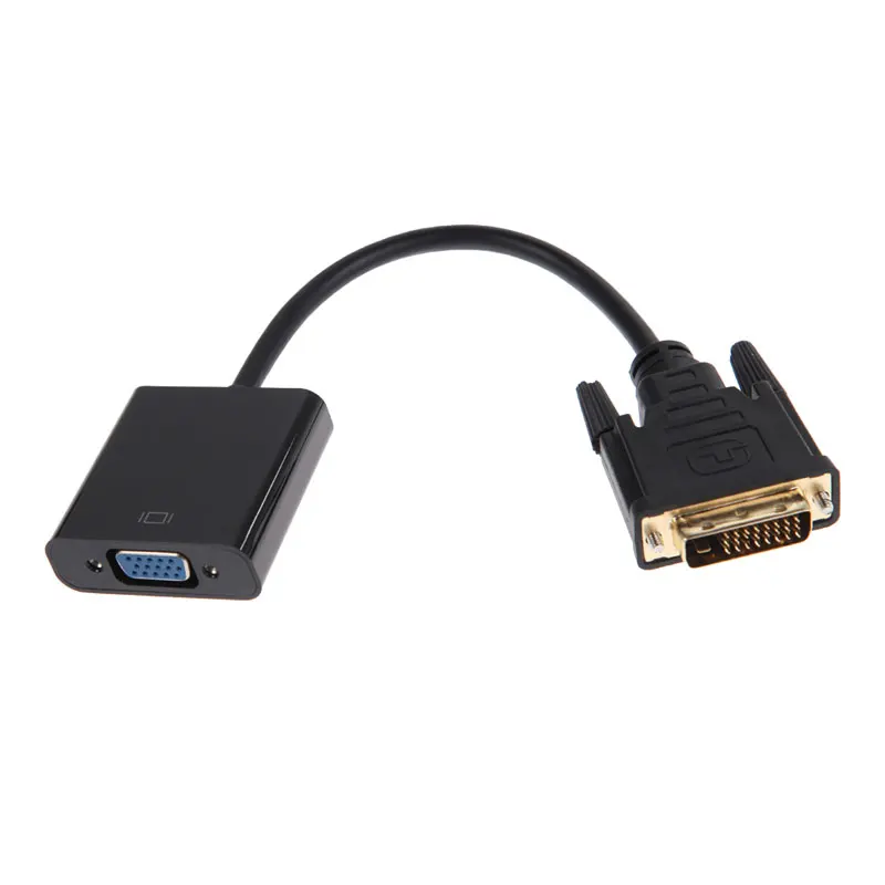 Кабель-адаптер Full HD 1080P DVI-D-VGA 24 + 1 25 Pin DVI Male to 15 VGA Female видеоконвертер для ПК |
