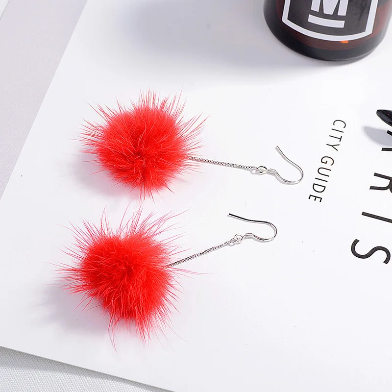 Женские корейские милые серьги крючки Осень зима серьга аксессуары для