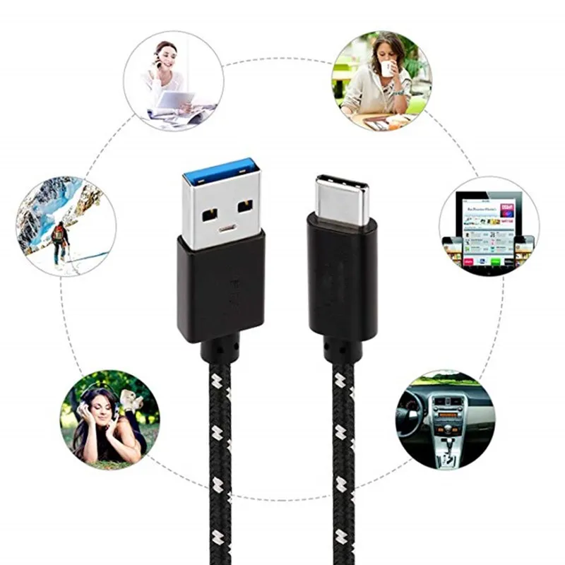 8-контактный Micro USB Type C кабель зарядное устройство для Nokia Sony HTC Samsung Galaxy J2 J3 J4 J6 J8 2018