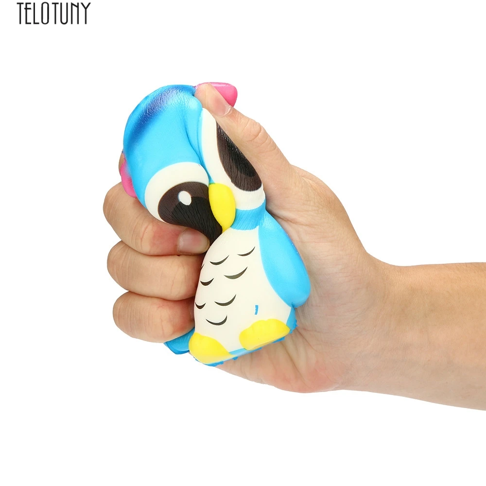 Teletuny baby squuze красивые игрушки животные Очаровательная сова сжимаемая медленно