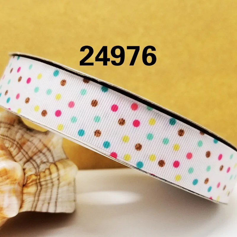 24976 Новое поступление ленты аксессуары для волос лента 10 ярдов напечатанные ленты 24968 - Цвет: 24976