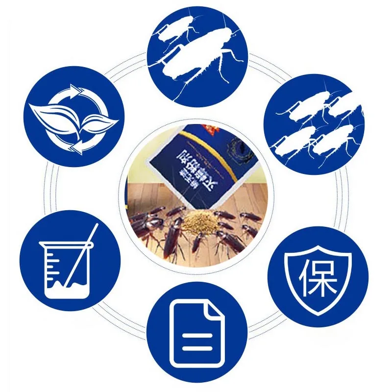 15 шт/эффективная Порошковая приманка для уничтожения тараканов репеллент от