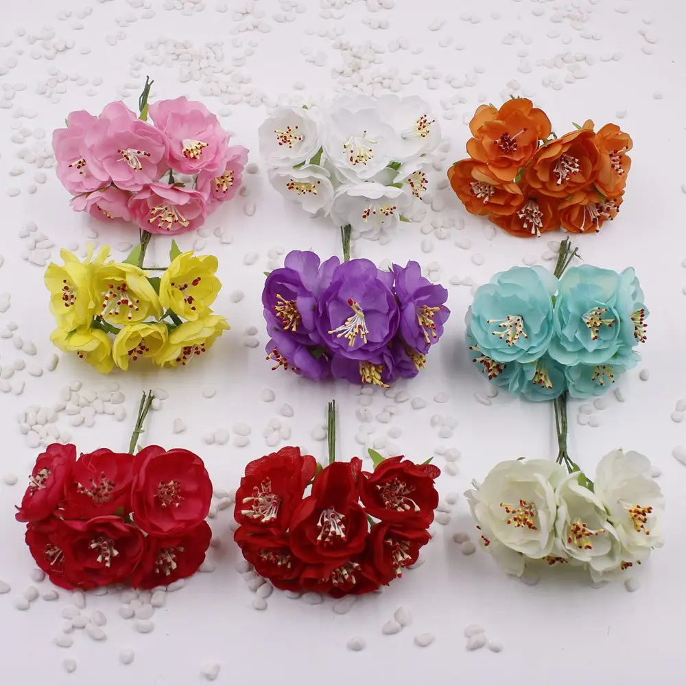 6 шт./лот искусственная Хризантема украшения дома вечерние свадебные свадебное