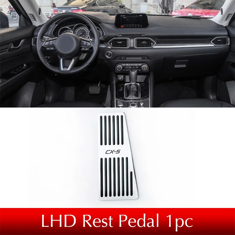 LHD Rest Pedal Для 2013- Mazda CX-5 CX5 KF Автомобильный ремонт акселератора подставка для ног педали газовая пластина сцепление дроссельная заслонка Тормозная педаль стиль - Название цвета: LHD Rest Pedal