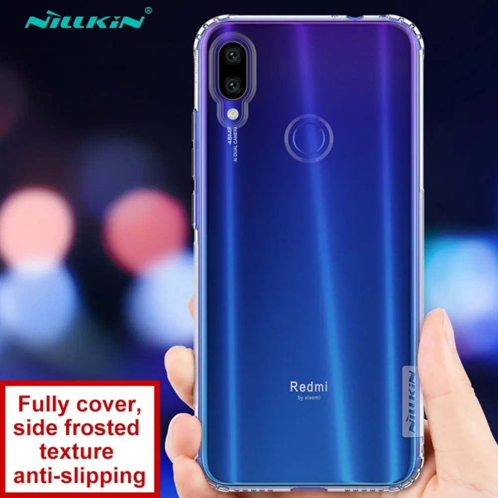White Nillkin TPU Ультратонкий чехол для телефона s для Xiaomi Redmi Note 7 7S силиконовый прозрачный чехол для Xiaomi Redmi Note 7 Pro Чехол - Цвет: White