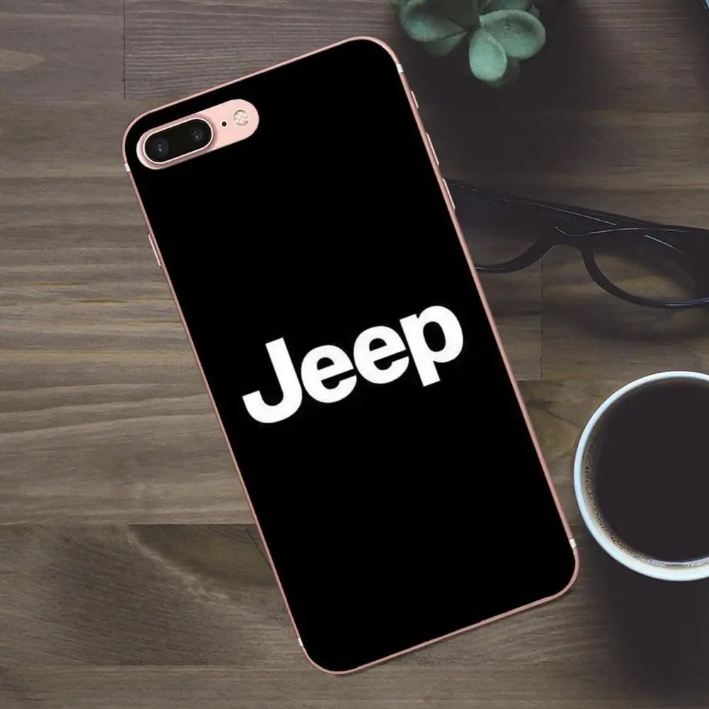 Автомобильный логотип Jeep мягкий персонализированный узор из ТПУ для Apple iPhone 4 5 5C SE