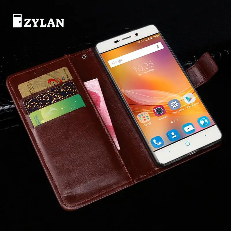 Кожаный чехол кошелек ZYLAN для ZTE Blade X3/Blade D2/Blade T620 с магнитным фильтром Чехол