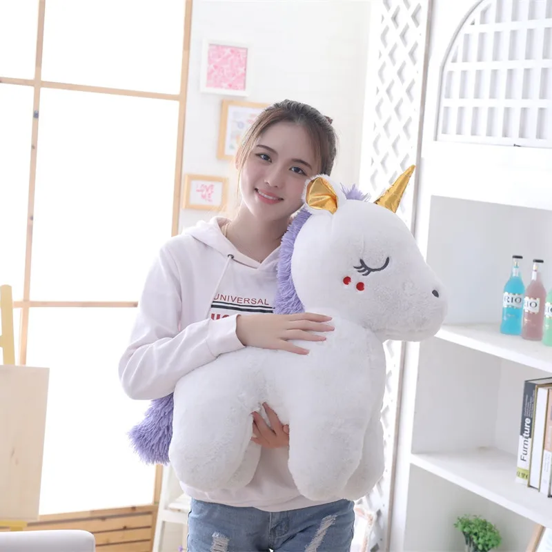 40-70cm Unicorn Stuffed Animals Plush toy Unicornio Animal Horse High Quality Cartoon Gift For Children Kids Christmas Present