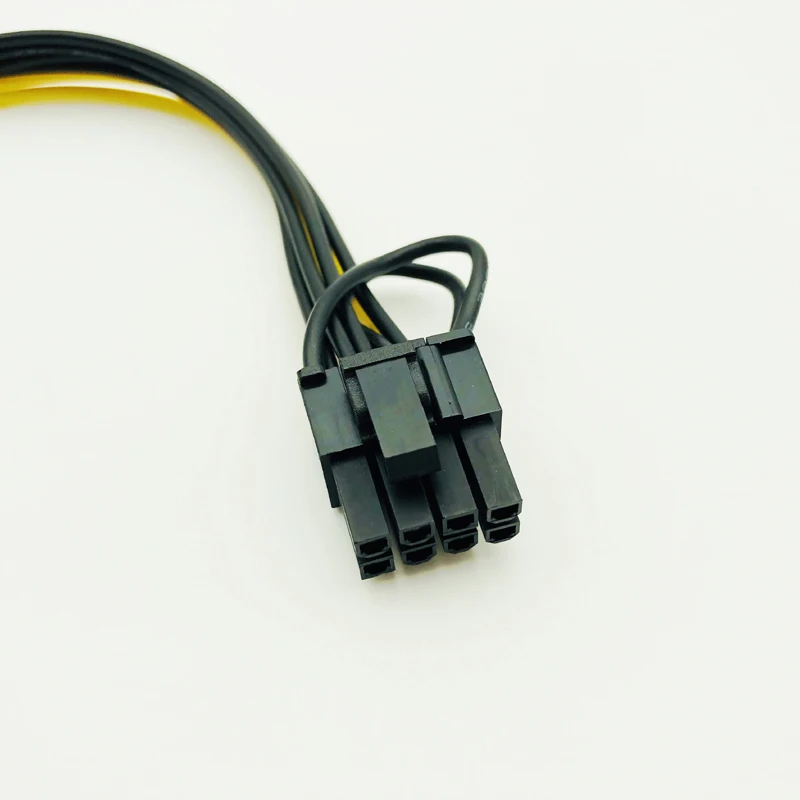Одиночный SATA 15pin к 8pin (6 + 2) Кабель адаптер Powr 20 см PCI E кабель питания 15 контактный 8 для BTC Miner Mining|Компьютерные