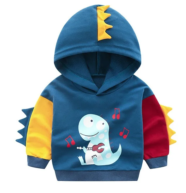 

Autumn kids Cotton hoodies sweatshirt boys girl print 3D dinosaur Monster Casual tops spring toddler clothes Children's clothing