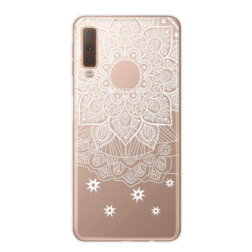 Чехол для телефона в стиле ретро с изображением цветов мандалы Samsung J4 J6 A7 A9 A6 A8 Plus
