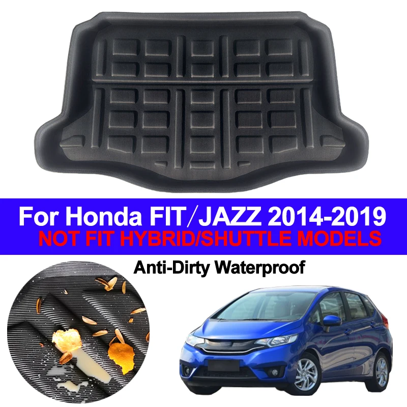 Автомобильный задний коврик для багажника напольный коврики поддоны Honda FIT JAZZ