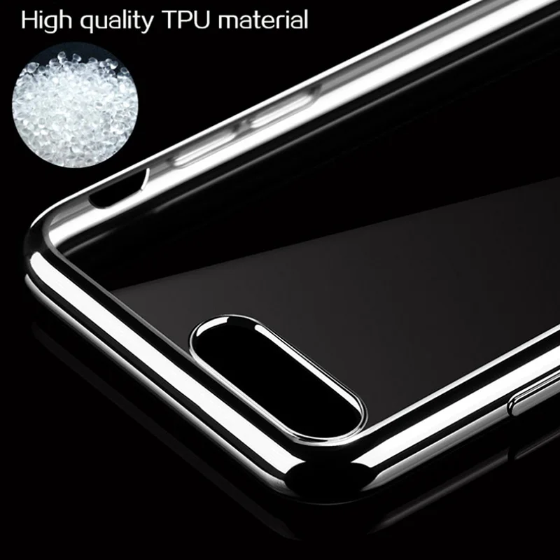 Роскошные позолоченные прозрачные силиконовые чехлы из ТПУ для iPhone 6 6S plus 7 Plus