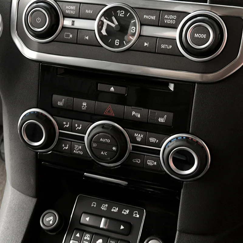 Для Land Rover Дискавери 4 LR4 2010- автомобильный Стайлинг ABS черный глянец центральная консоль переключения передач рамка Накладка аксессуары
