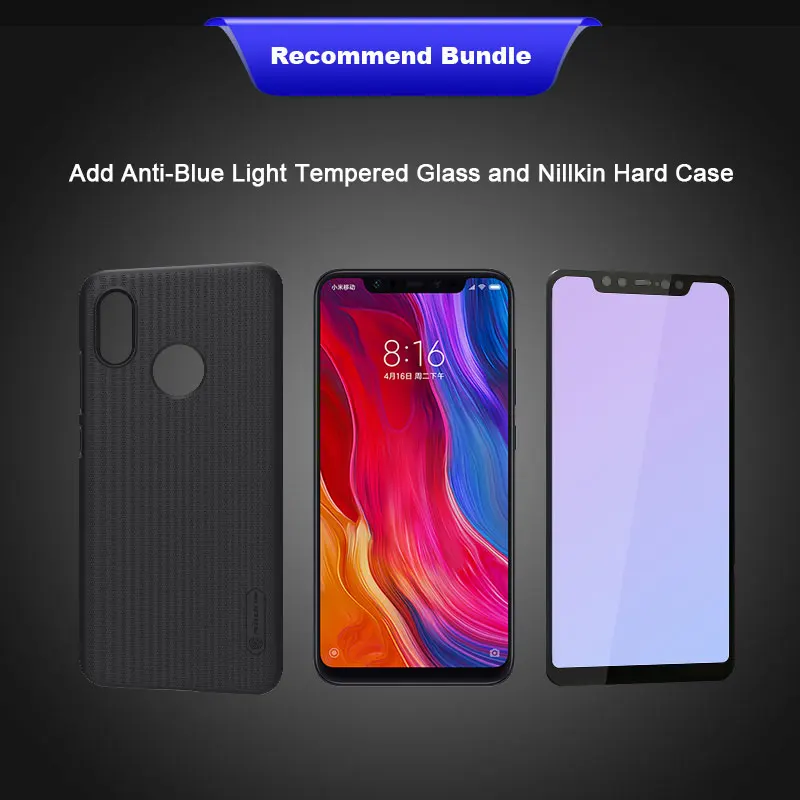 Оригинальный Xiaomi mi 8 6 ГБ оперативная память 64 Встроенная Snapdragon S845 Octa Core мобильный