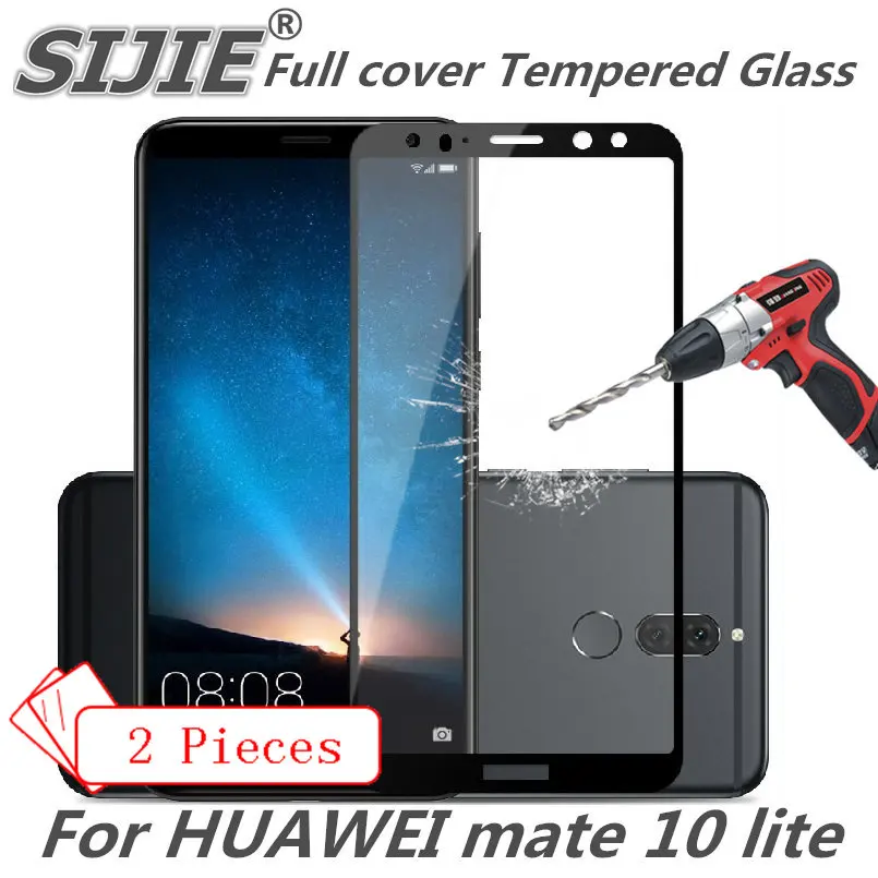 2 шт Полное покрытие закаленное стекло для HUAWEI mate 10 lite mate10lite экран защитный