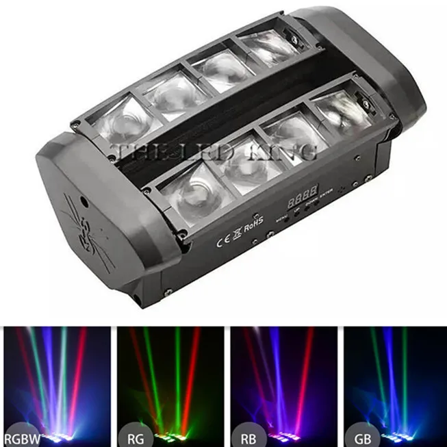 8x12W LED Flat SlimPar Quad Light RGBW 4 в 1 светодиодный DJ светсветильник сцсветильник свет без