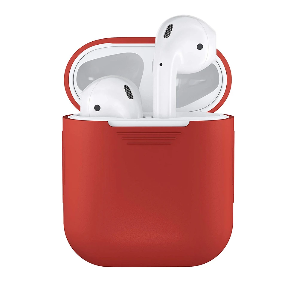 Мягкий силикон для AirPods Bluetooth беспроводные наушники чехол Защитный чехол для Apple Air Pods зарядная коробка Acce