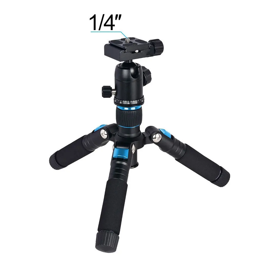 Портативный легкий алюминиевый штатив для камеры компактный гибкий складной