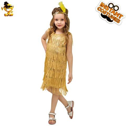 Детское модное платье для девочек, костюм для Хэллоуина