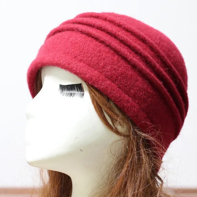 Новые женские шляпы Fedoras из чистой шерсти, зимние шапки для женщин с цветочным принтом, повседневные брендовые теплые женские мягкие шляпы для девушек на осень