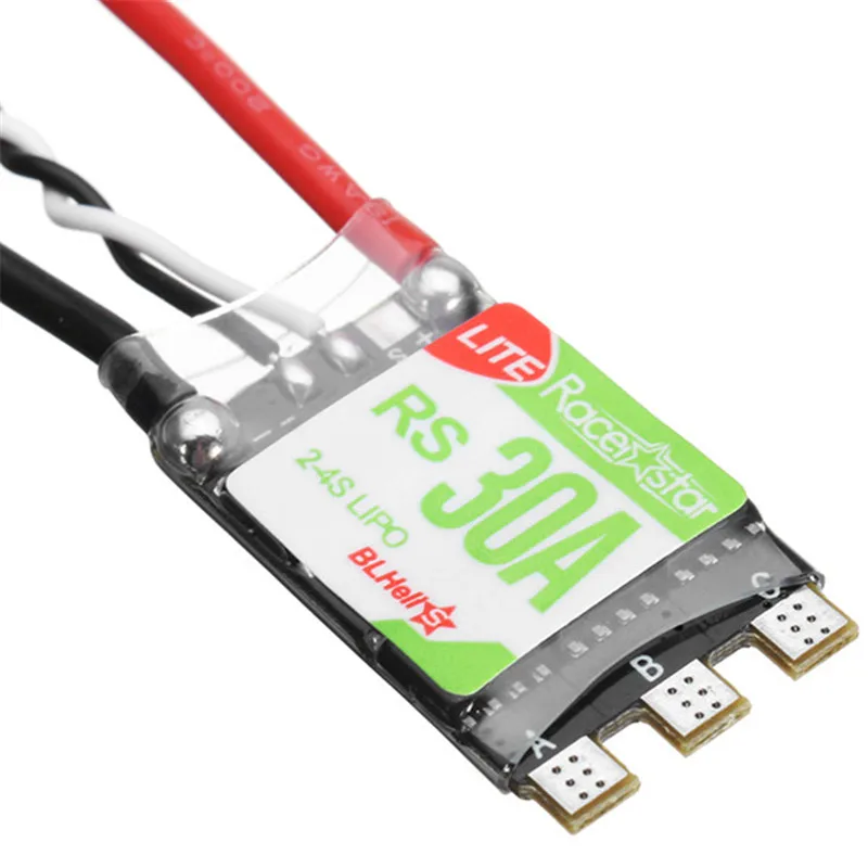 4 шт./лот Racerstar RS30A Lite 30A Blheli_S BB1 2-4S бесщеточный ESC для FPV Racer RC гоночный Дрон Квадрокоптер DIY запчасти