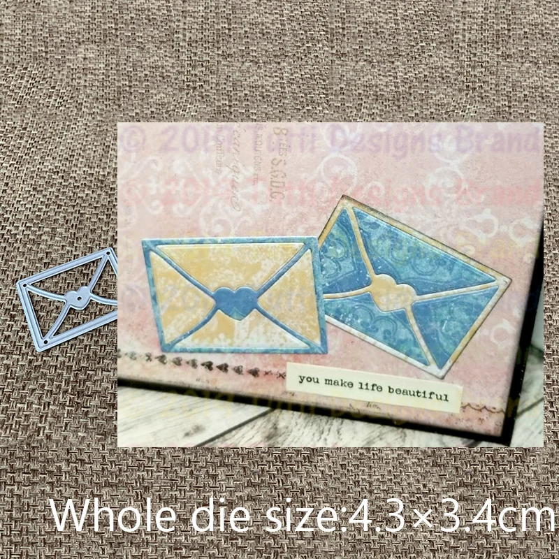 

XLDesign Craft Metal Cutting Die cut die heart envelope decoration scrapbooking Album Paper Card Craft Embossing Die Cuts