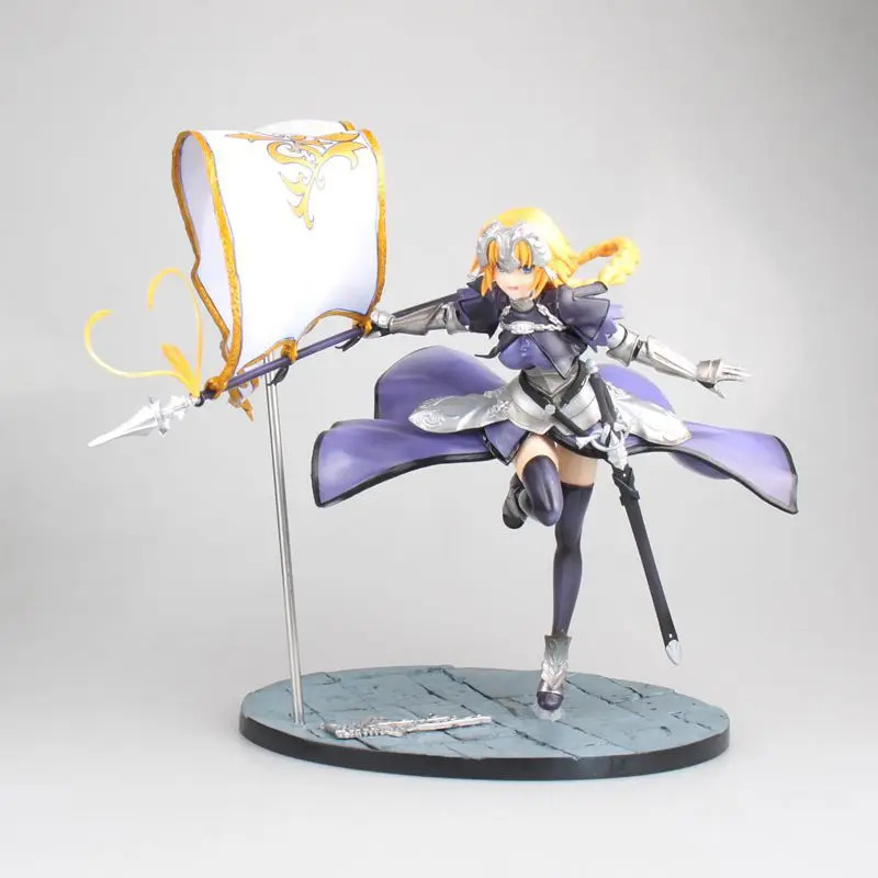 23 см японское аниме Fate /Grand Order Joan Of Arc с флагом ПВХ фигурка Коллекционная модель