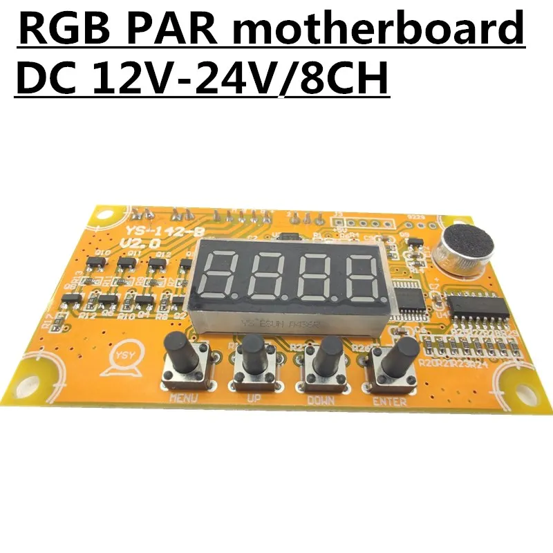 

DC 12V-24V постоянный pressur RGB материнская плата, 18x3w светодиодный PAR материнская плата, 6CH профессиональный сценический светильник аксессуары