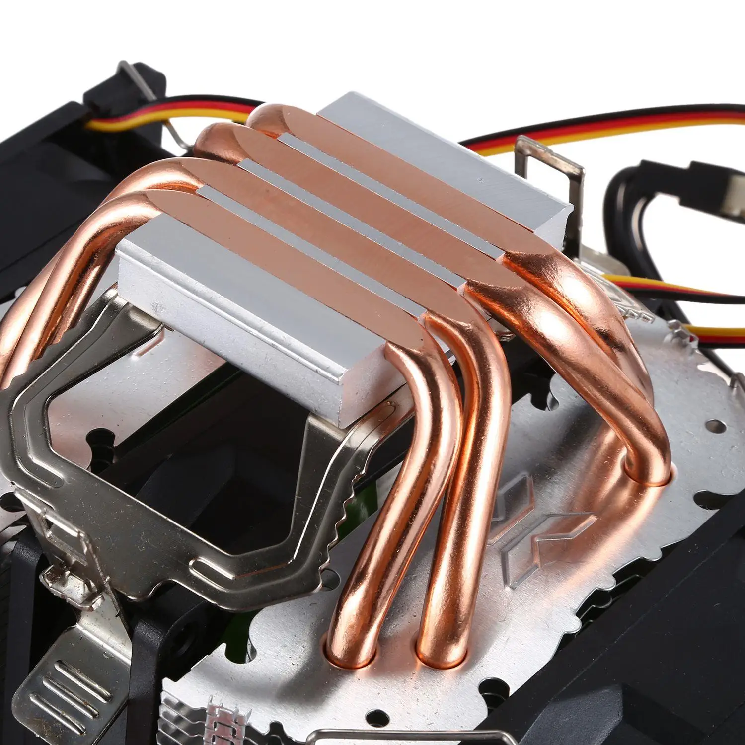 4 тепловые трубки из чистой меди для 1366 1155 775 Intel/AMD Многоплатформенный радиатор cpu 3 провода без светильник три вентилятора