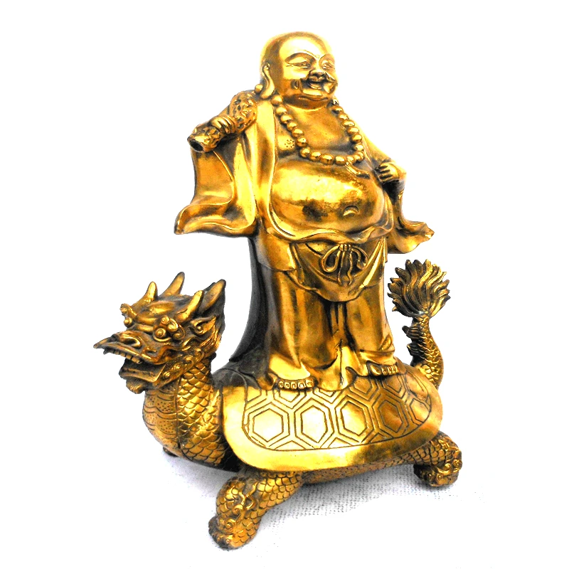 SHUN медная черепаха дракона Maitreya Smile face Lucky Nafford Evil spirit домашнее украшение для