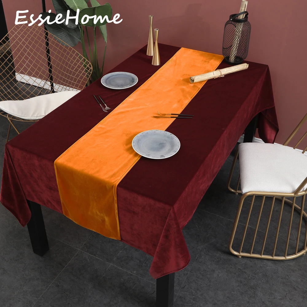 ESSIE HOME Оранжевый Мандариновый односторонний матовый бархатный