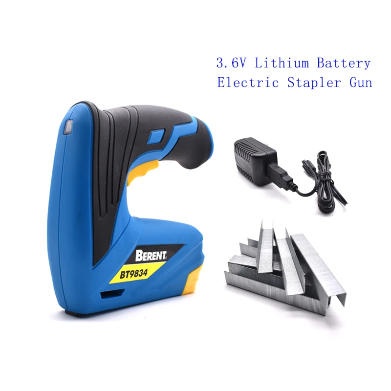 

Framing Tacker Lithium Battery Electric Stapler Gun With 600Pcs Nails 3.6V 1300mAh Electric Power Tools