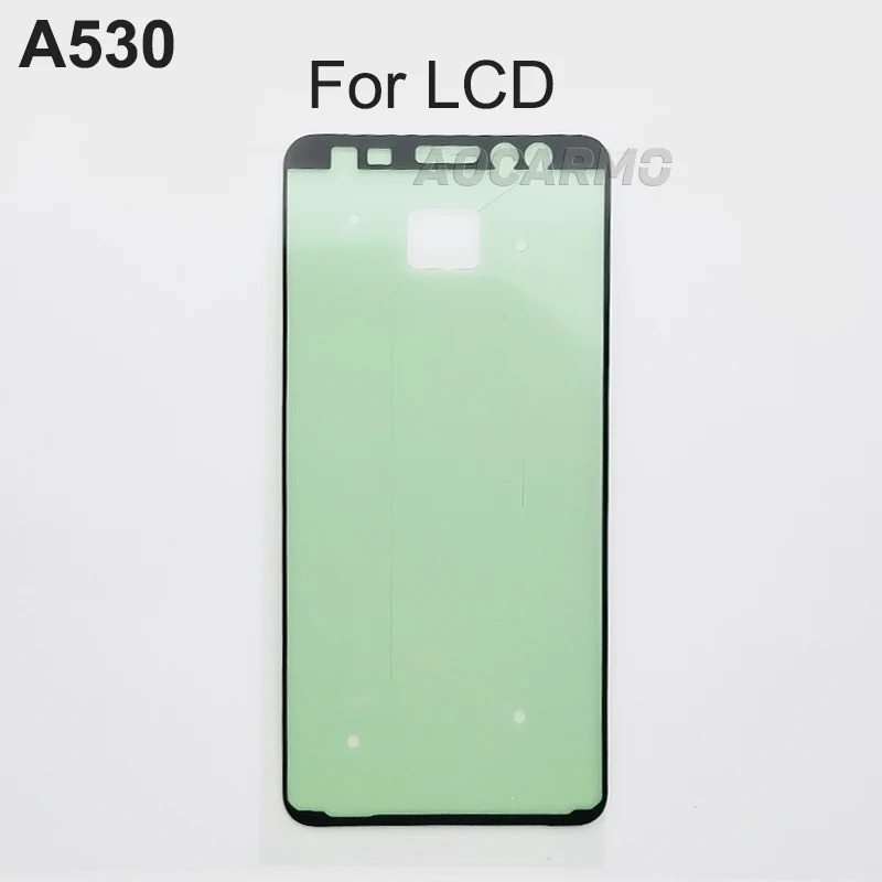 Aocarmo 5 шт./лот для Samsung Galaxy A530 A8 (2018) передний ЖК-экран клейкая задняя дверь крышка