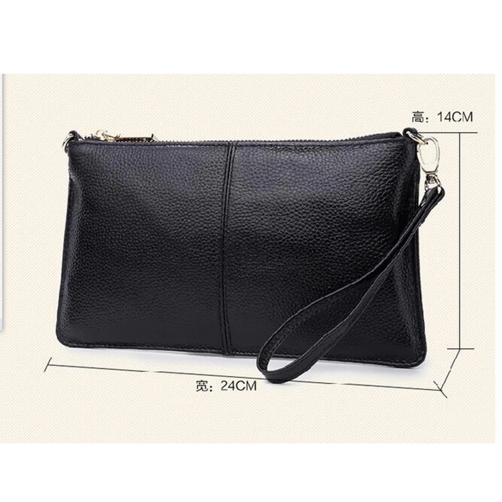 Женская сумка из натуральной кожи повседневные клатчи маленькая модная дамская