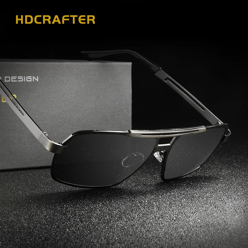 HDCRAFTER Классический Алюминиевый Магний мужские Солнцезащитные Очки Квадратные