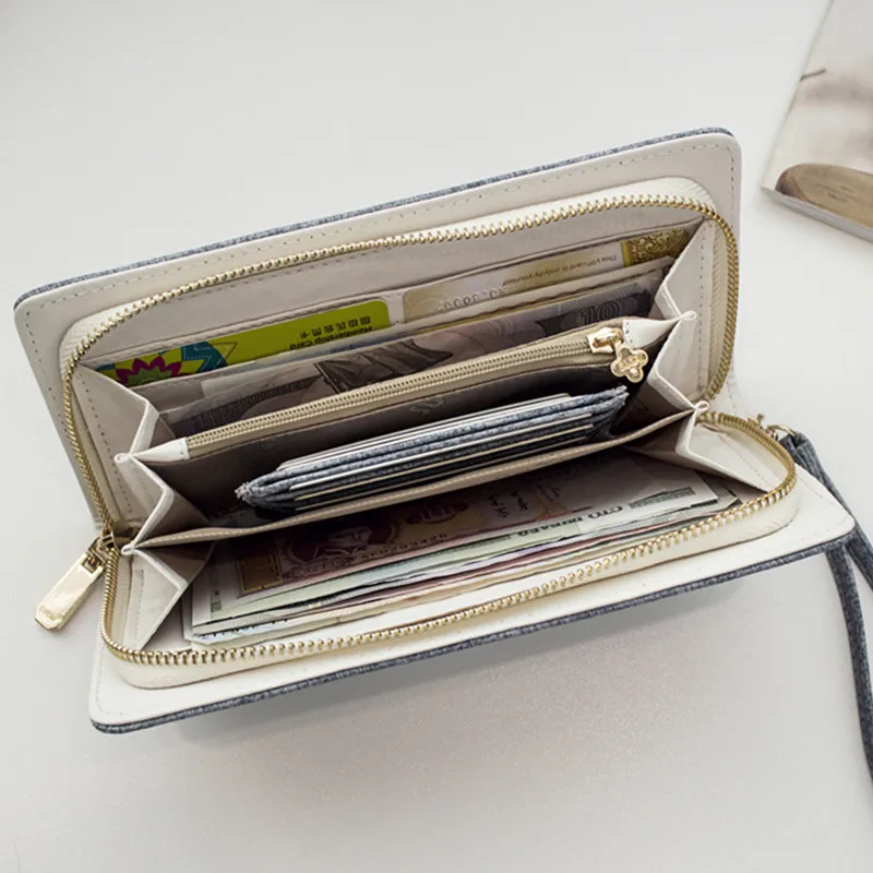 2020 Новый дизайн! Модный длинный женский кошелек вместительная сумка для денег