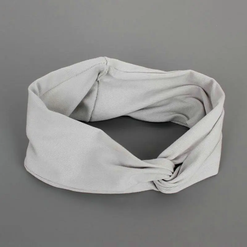 TD509 Cotton Wide Elastic Headband Leisure Turban Headbands Women Soft Headwear Variety of Wear Method Girls Hair Accessories | Детская