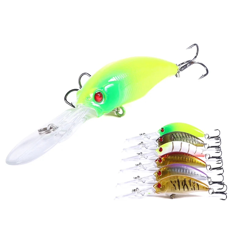 

200pcs Minnow Fishing Lure 10cm 7g Crankbait Artificial Hard Bait Fishing Tackle Bass Carp Pike Wobblers
