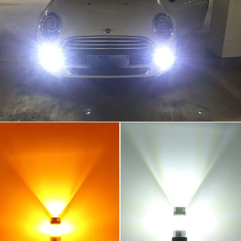 2 шт. белый Canbus PSX24W 5202 H16 PS19W светодиодный лампы для MINI Cooper F55 F56 галогенные фары для дневных ходовых огней